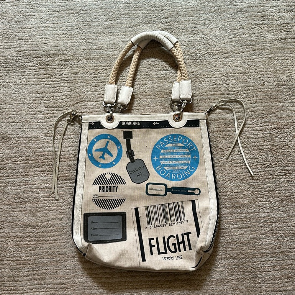 Barbara Rihl “Flight Priority” Tote Bag